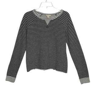 G.H. BASS & CO. WOMENS STRIPED COTTON BLEND LONG SLEEVE SHIRT SIZE MEDIUM
